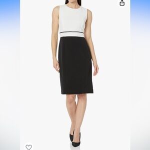 NWT size 4 Women's Sheath Dress W/Waistband Piping